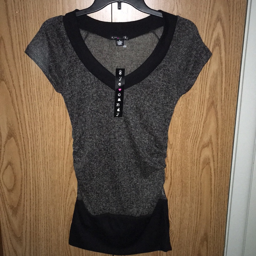 NWT Short Sleeve V-Neck Sweater